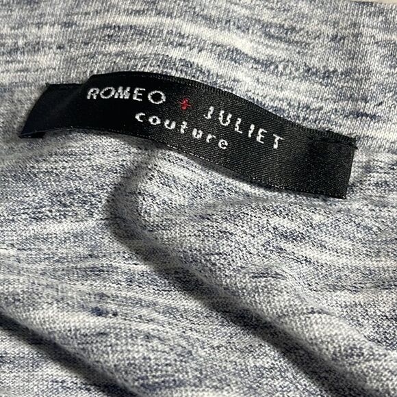 Romeo + Juliet couture skirt Womens size Small Asymmetrical stretch Heather Gray - Picture 8 of 10